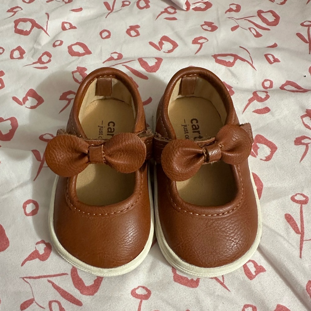 Carter's Tan Dress Shoes with Bow